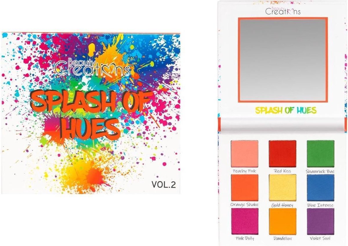 Splash Of Hues 9 Color Eyeshadow Palette Vol. 2 - Beauty Creations