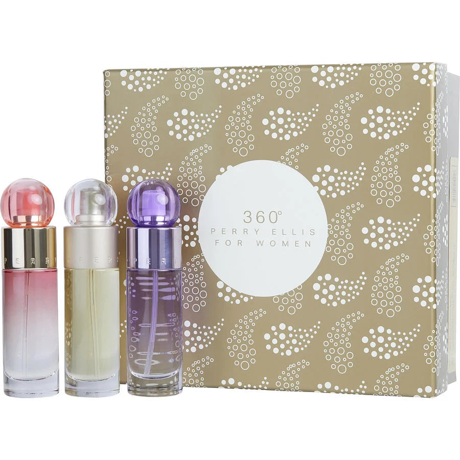 360 Perry Ellis 3-Piece EDP Spray Set for Women