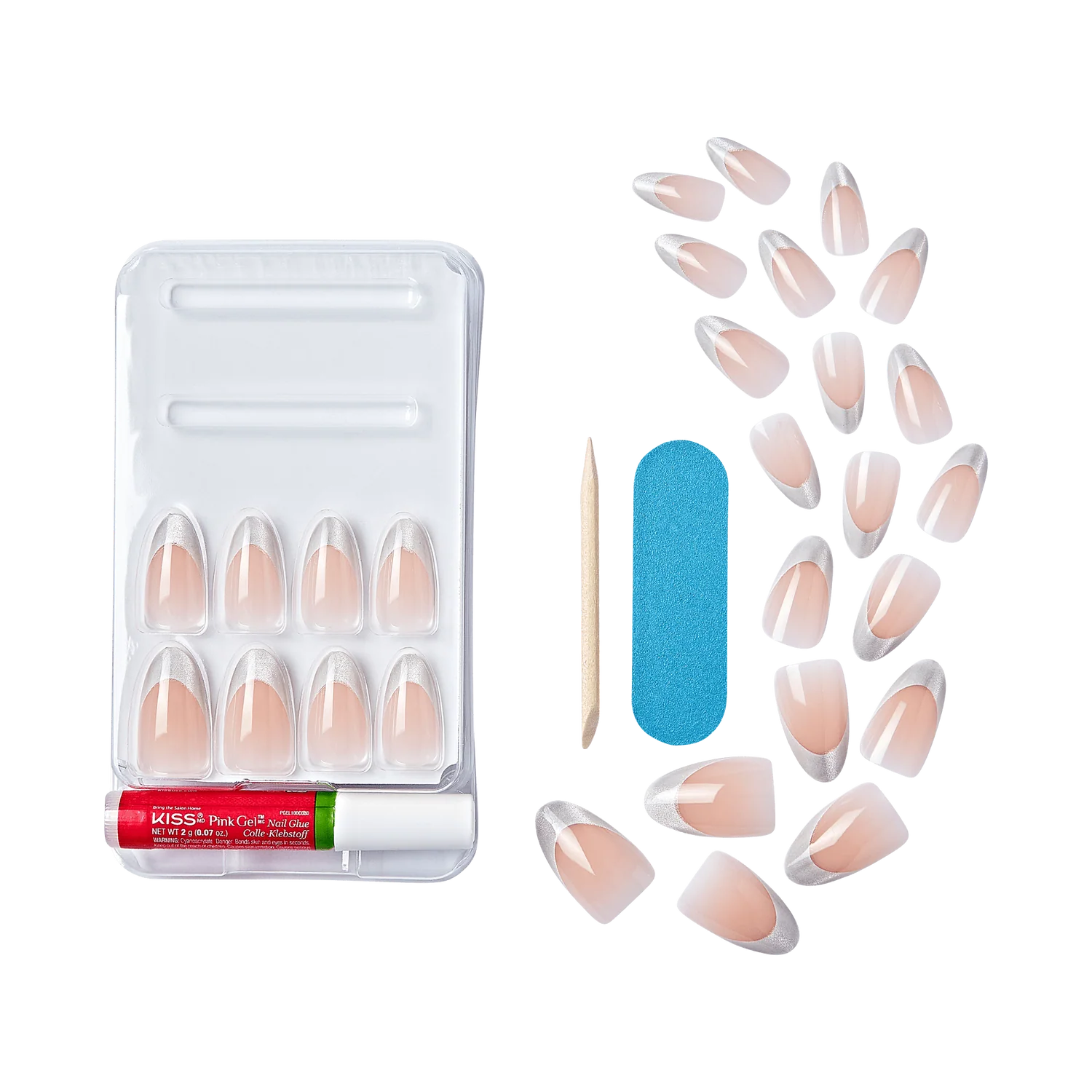 KISS Gel Fantasy Magnetic Ready-To-Wear Gel Nails With Velvety Effect - North Coast