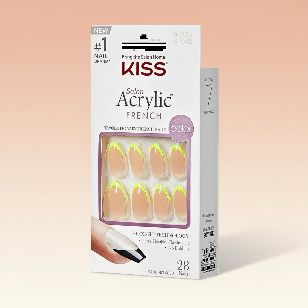 KISS Salon Acrylic French Color Nails - Hype