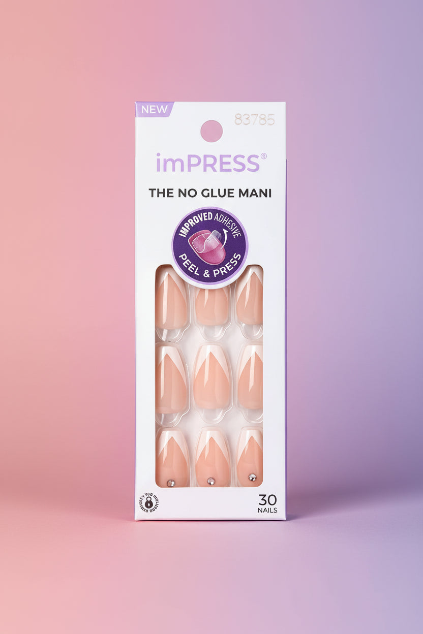 KISS imPRESS No Glue Mani Press On Nails - So French
