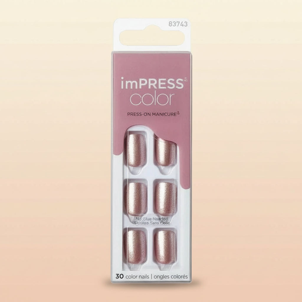 KISS imPRESS Color Gel Press On Nails - Champagne Pink