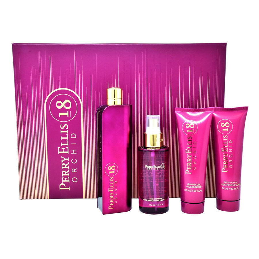 Perry Ellis Ladies 18 Orchid Gift Set Fragrances