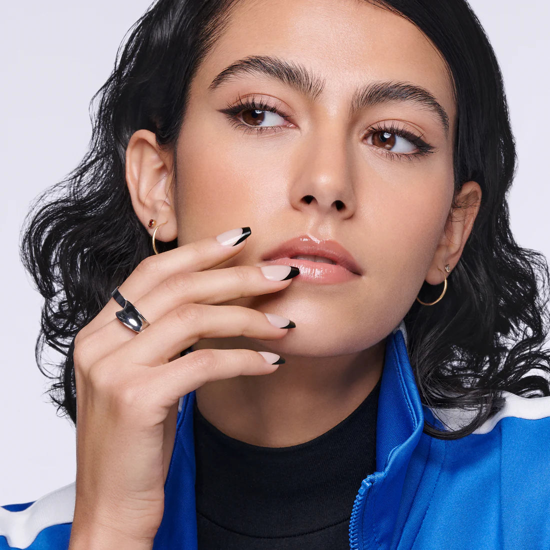 KISS Salon Acrylic French Color Nails - Flame