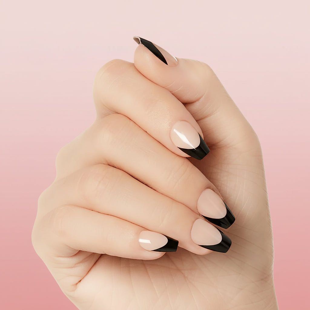 KISS Salon Acrylic French Color Nails - Flame