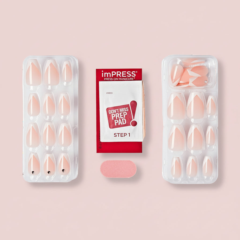 KISS imPRESS No Glue Mani Press On Nails - So French