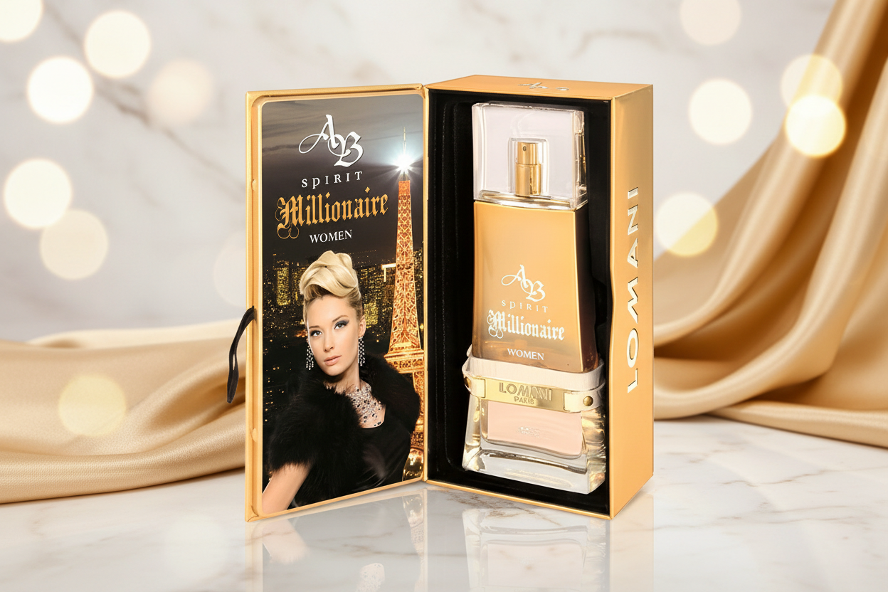 Ab Spirit Millionaire Ladies by Lomani Paris Eau De Parfum Spray 3.4 oz