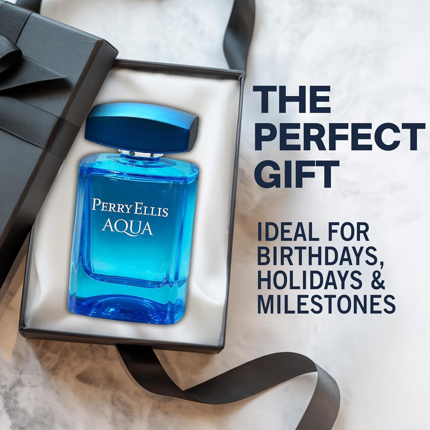 Perry Ellis Men's Aqua EDT Spray 3.4 oz