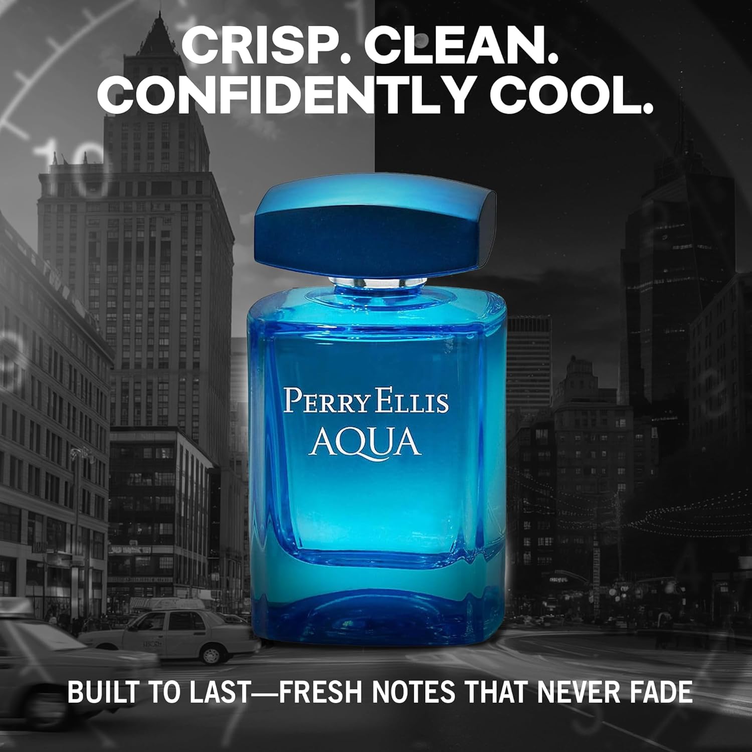Perry Ellis Men's Aqua EDT Spray 3.4 oz