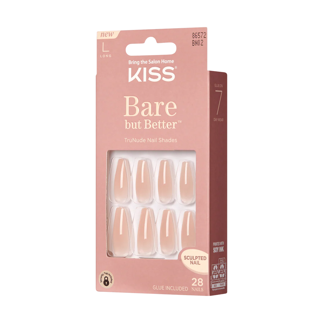 KISS Bare but Better TruNude Fake Nails - Nude Drama