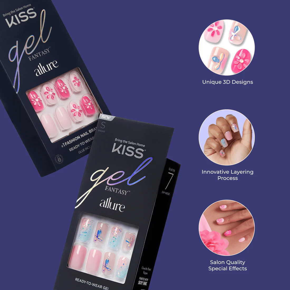 KISS Gel Fantasy Allure Nails - All Yours