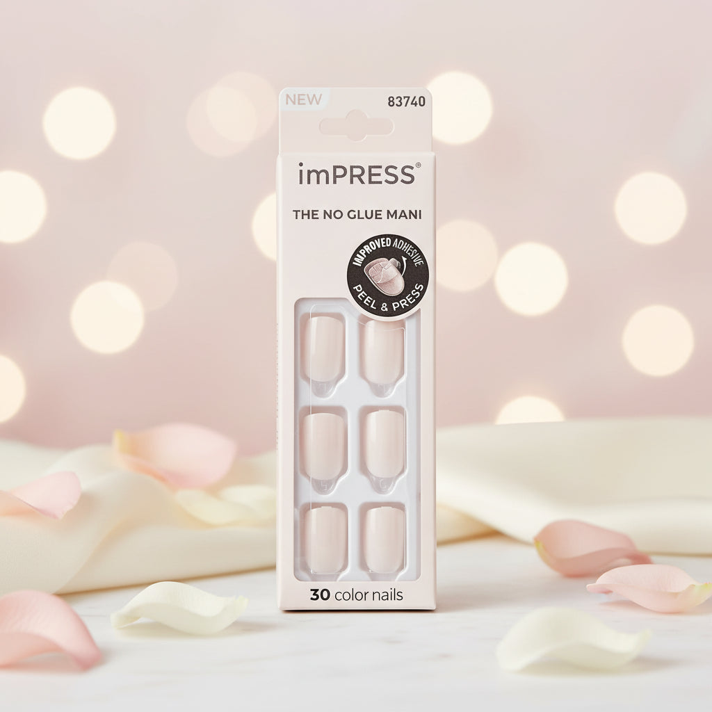 KISS imPRESS Color Gel Press On Nails - Point Pink
