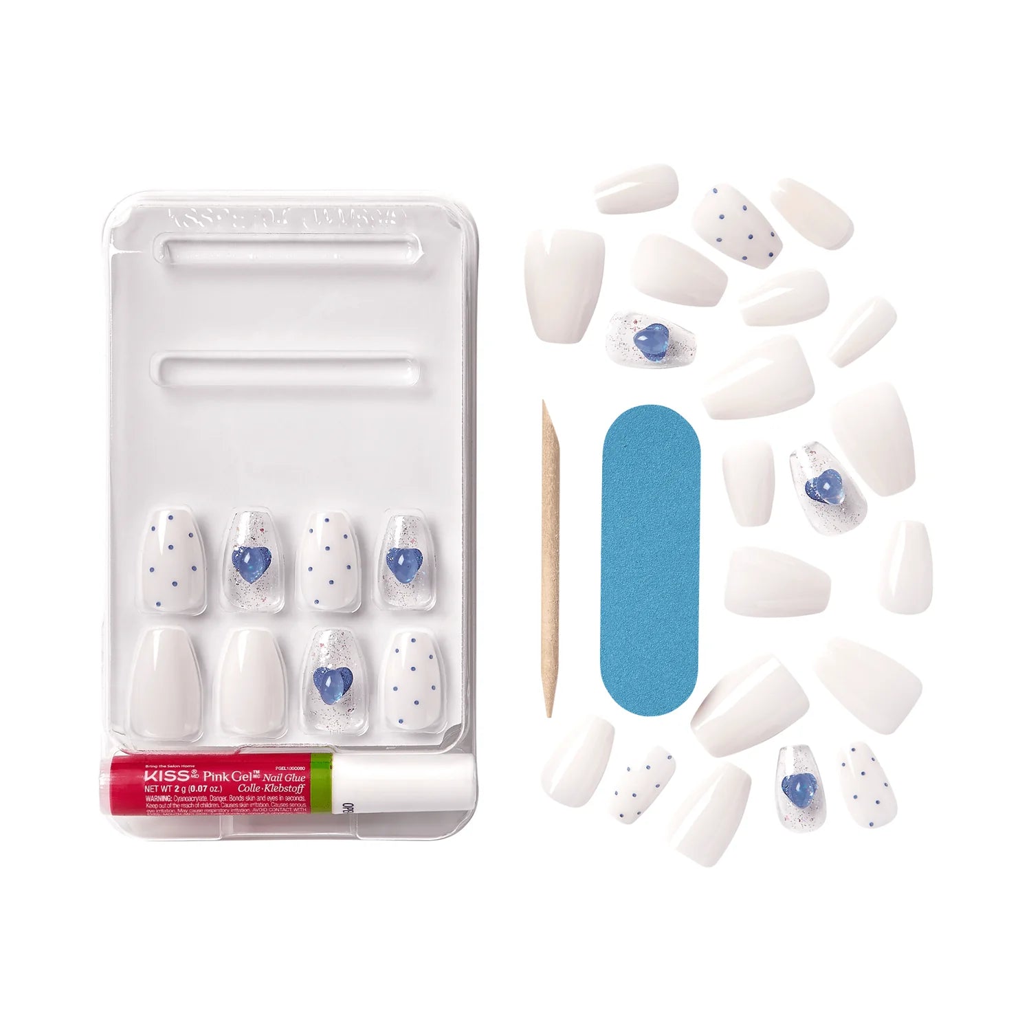 KISS Gel Fantasy Allure False Nails - Hottiest Thing