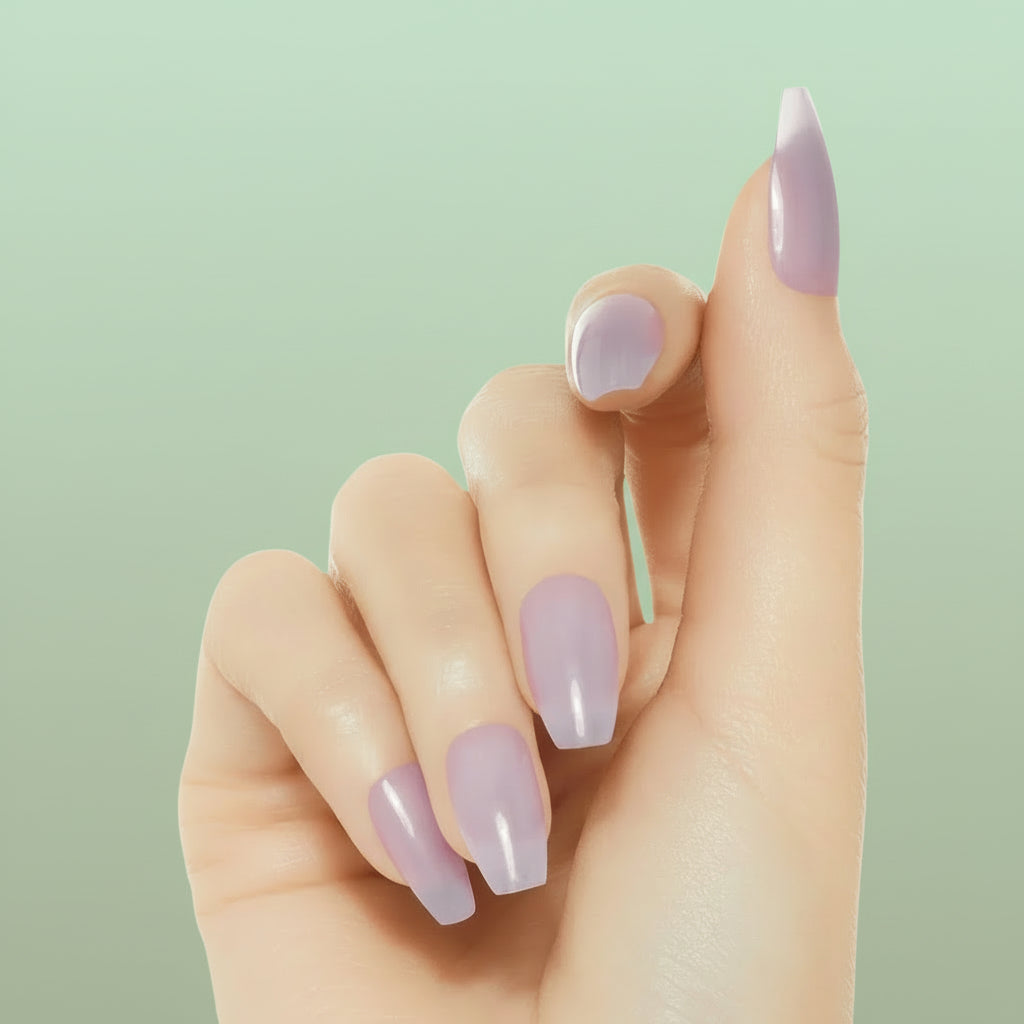 KISS Gel Fantasy Jelly Color Sculpted Ready-To-Wear Gel Finish Nails - Quince Jelly