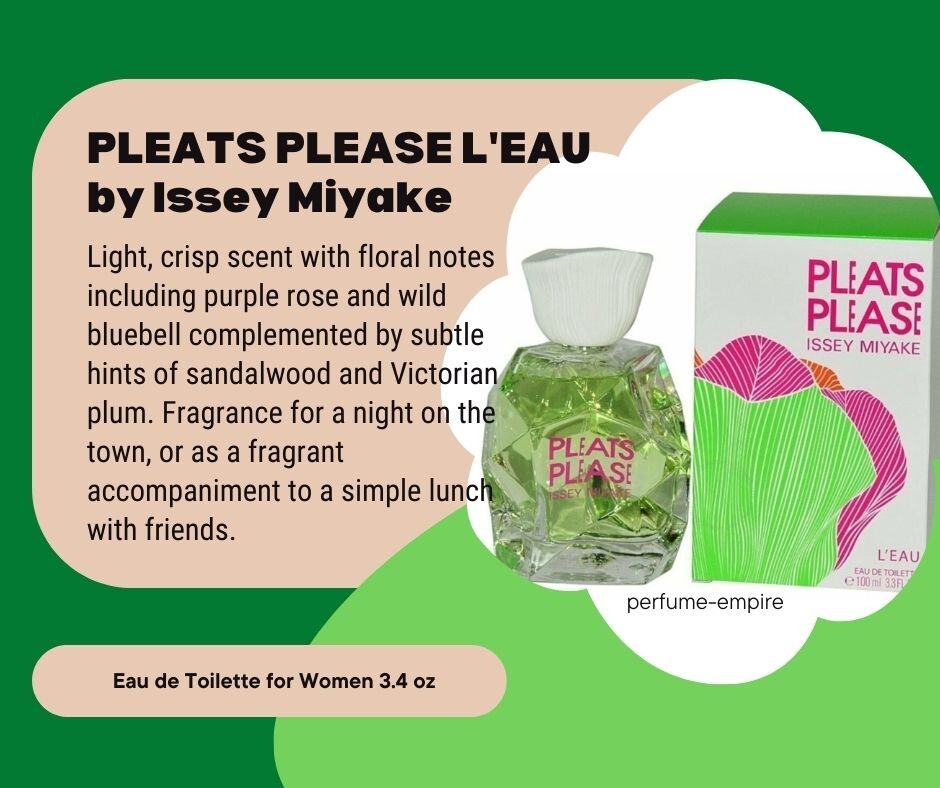 Issey Miyake Pleats Please Leau EDT Spray - 3.3 oz