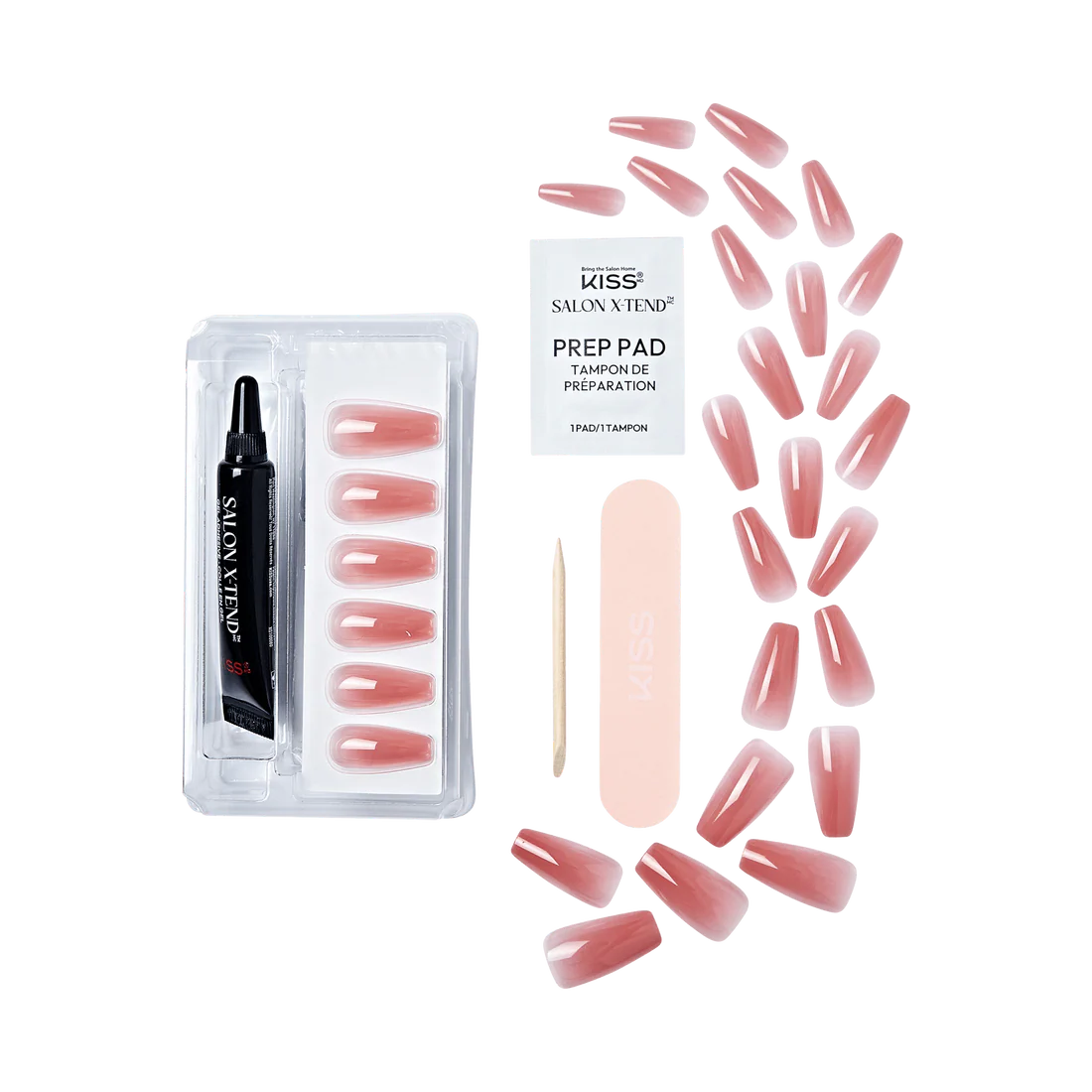 KISS Salon X-tend LED Soft Gel System Kit - Flowers